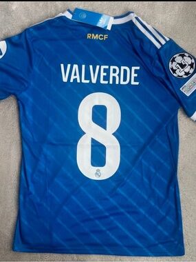 Valverde #8 Real Madrid 25/26 Third Jersey Fan Version Size Medium